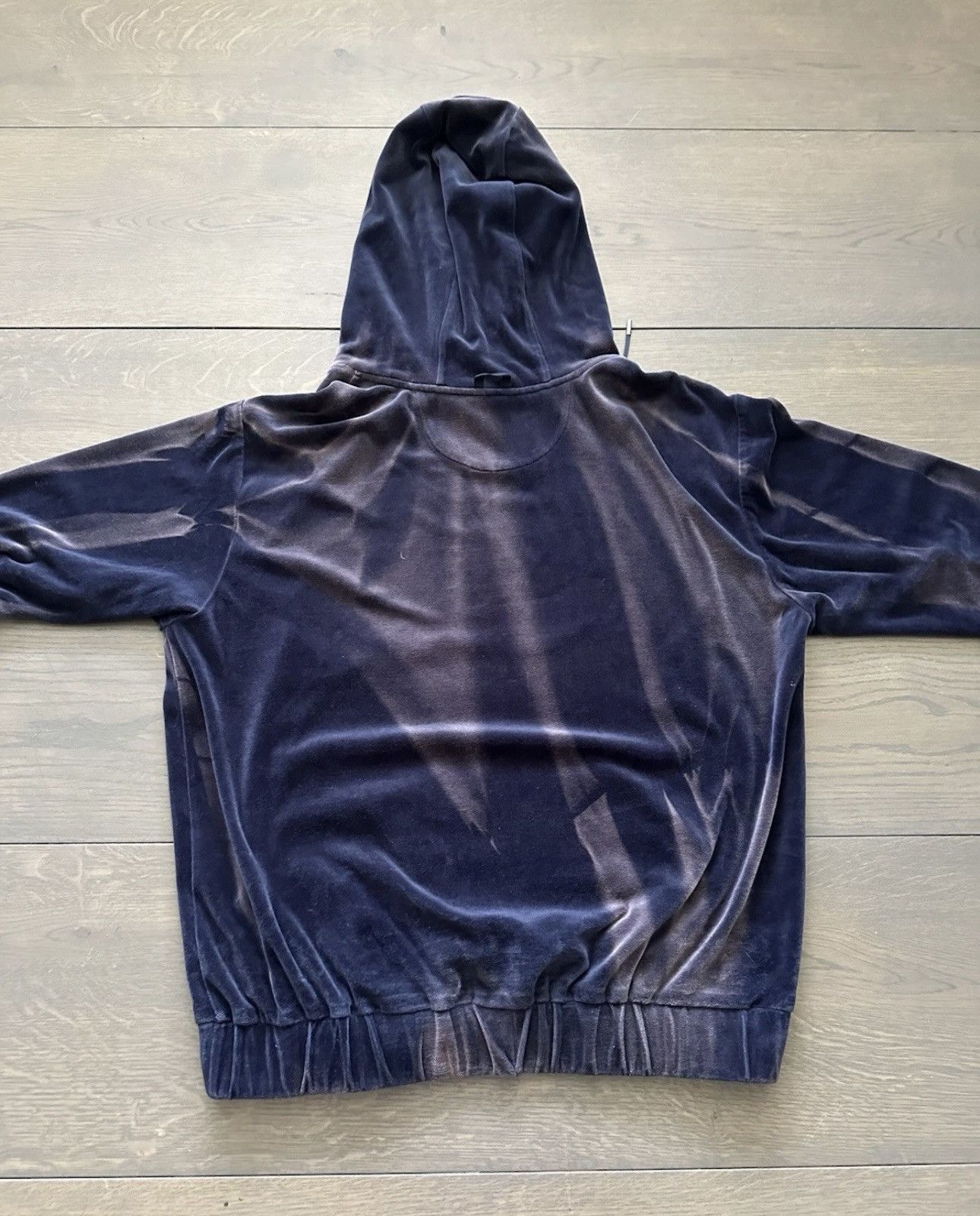 JiyongKim Jiyong Kim AW22 Sunburst Hoodie Purple Velvet Sweatshirt Size US L / EU 52-54 / 3 - 5 Thumbnail