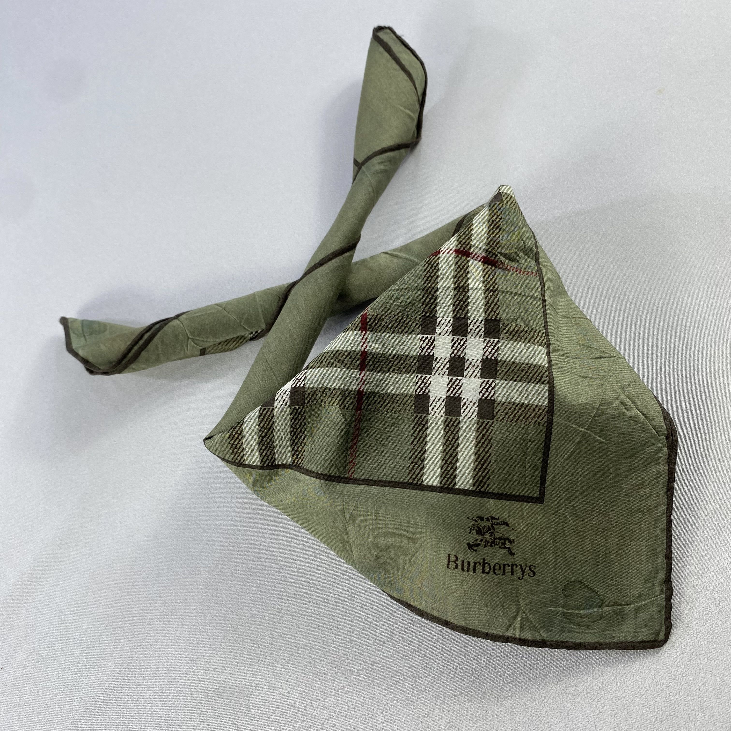 Burberry × Vintage Burberry Bandana/ Handkerchief / Neckerchief Size ONE SIZE - 2 Thumbnail