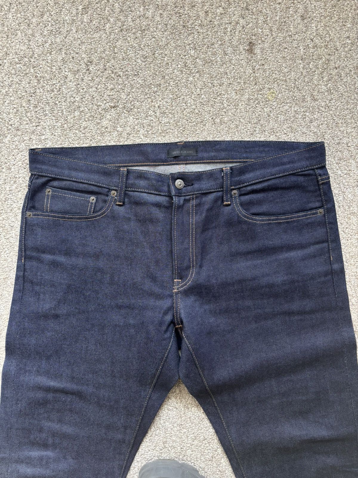 Uniqlo Uniqlo Men's Deep Indigo Skinny Jeans Size US 38 / EU 54 - 6 Thumbnail