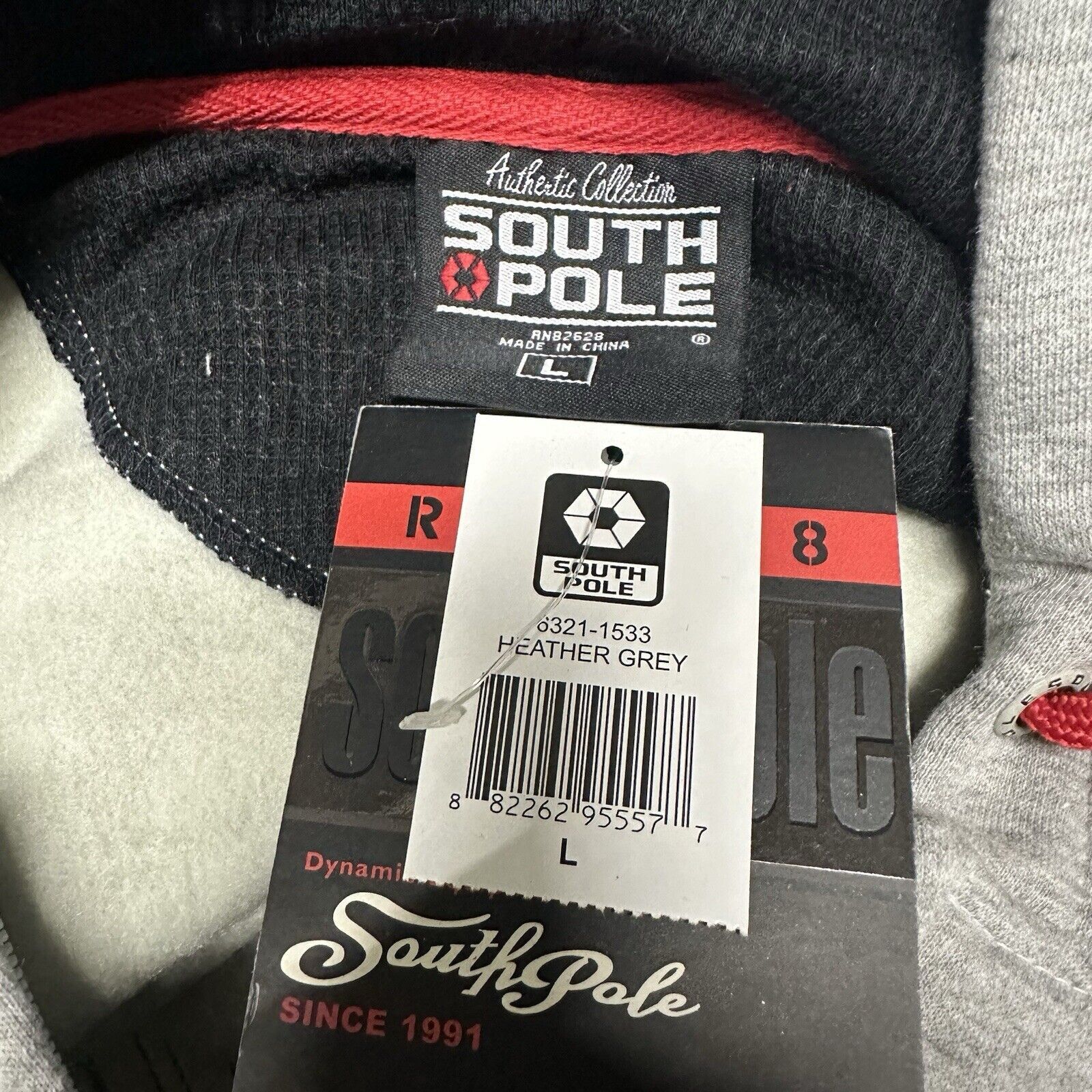 JNCO × Southpole NWT Vintage Y2K Southpole Gray Zip Up Hoodie Large Pinkman Size US L / EU 52-54 / 3 - 5 Thumbnail