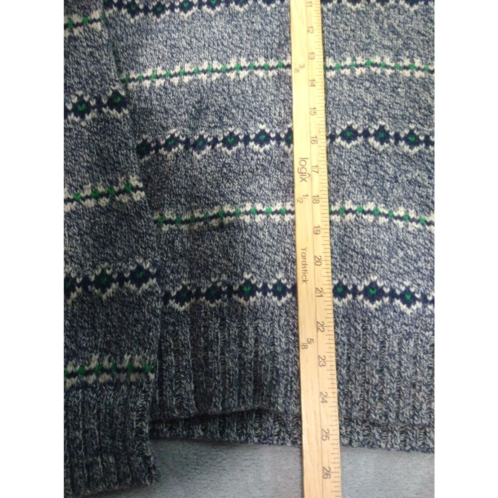 Vintage American Eagle Sweater Mens Large Gray Henley Rabbit Hair Blend Pullover Size US L / EU 52-54 / 3 - 3 Thumbnail