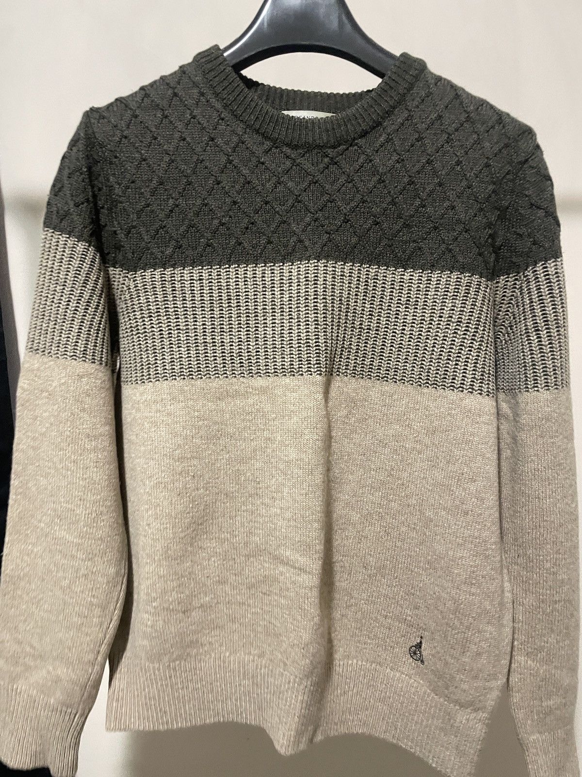 Polo Ralph Lauren Bean Pole Brown Wool Sweater Size US L / EU 52-54 / 3 - 2 Thumbnail