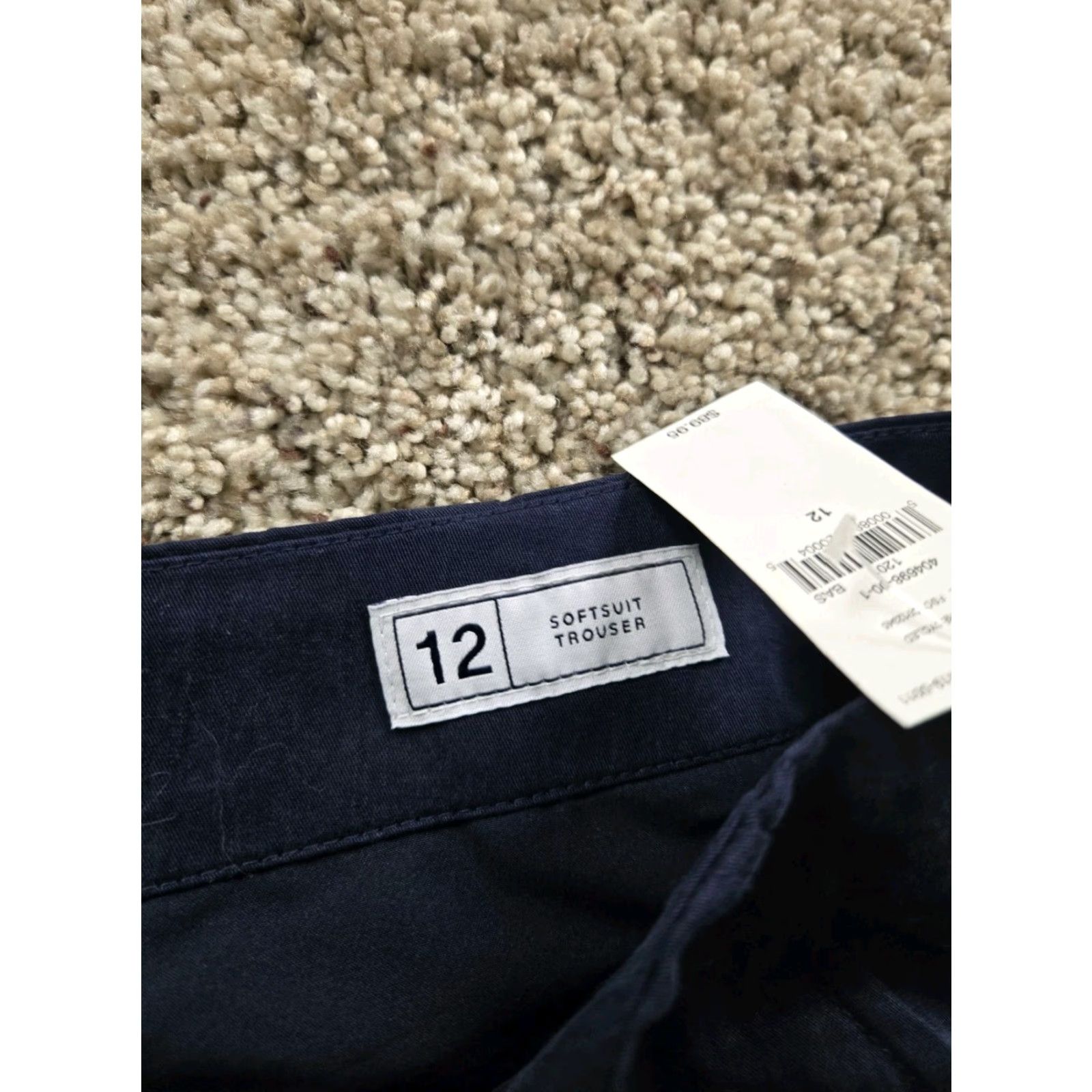 Gap GAP Pants Trousers 12 Womens Blue High Rise Wide-Leg Lyocell NWT Size 34" / US 12 / IT 48 - 4 Thumbnail