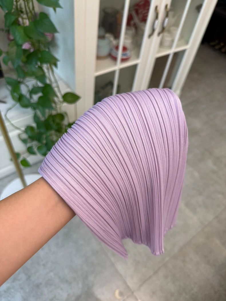 Issey Miyake Issey Miyake size:3 Pinkish-purple pleated short-sleeved s Size XS / US 0-2 / IT 36-38 - 7 Thumbnail