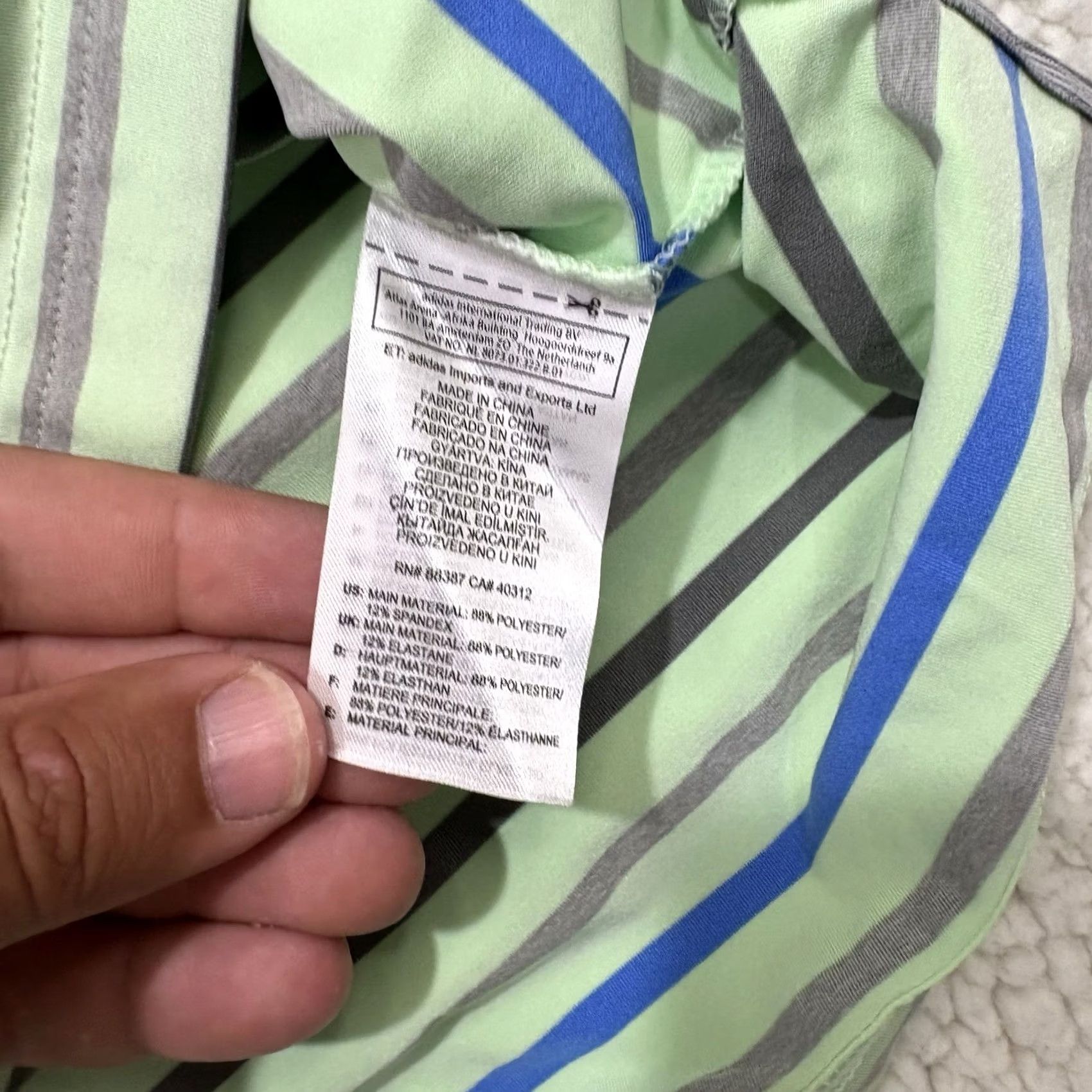 Adidas Adidas Golf Polo Shirt Performance Polo Men's M Multicolor Stripe Short Sleeve Size US M / EU 48-50 / 2 - 4 Thumbnail