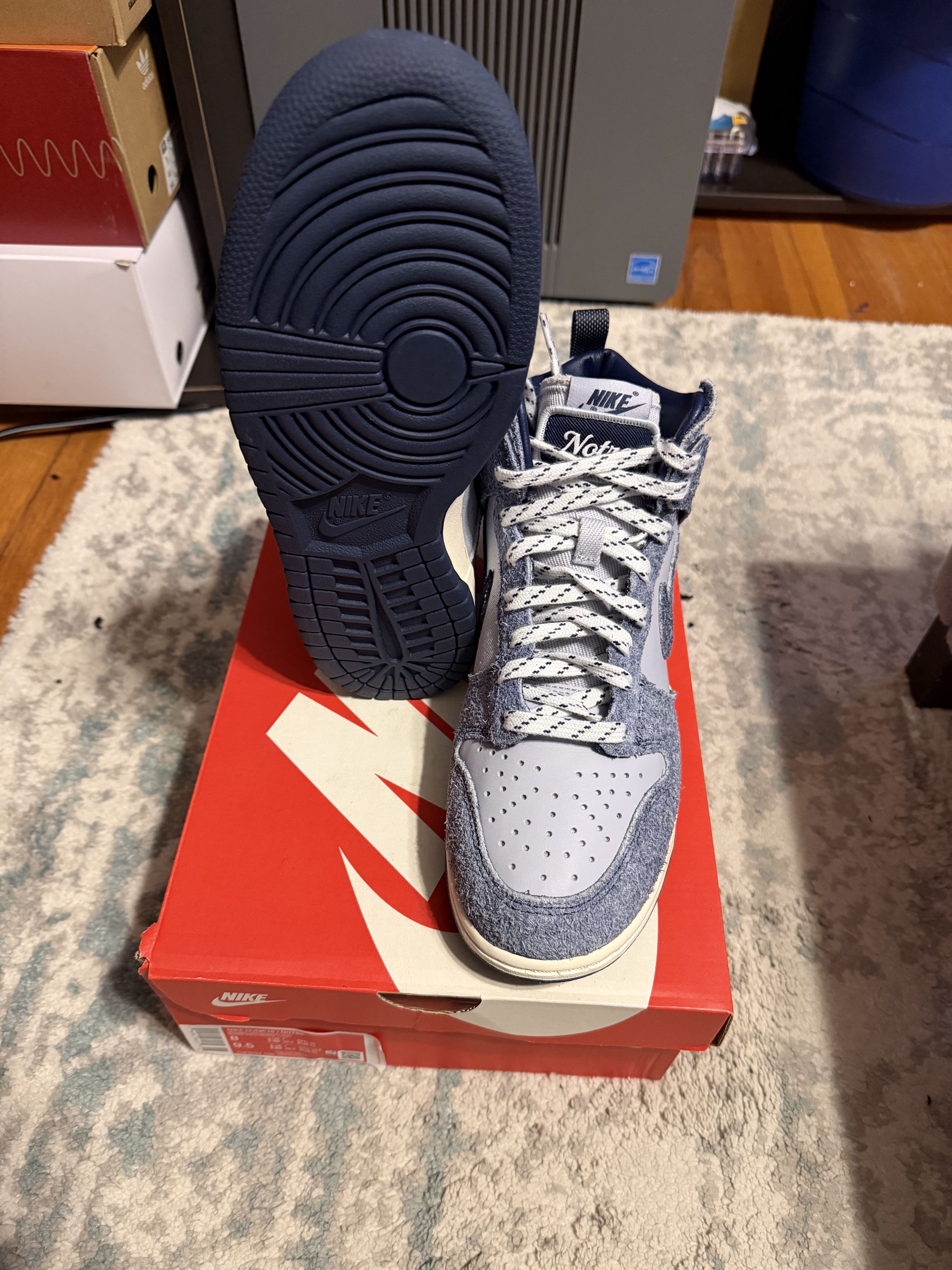 Nike Nike Dunk High Midnight Navy x Notre Size US 8 / EU 41 - 6 Thumbnail