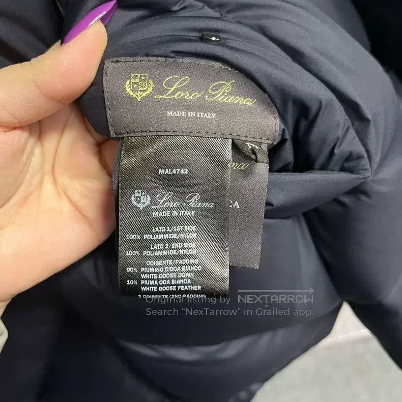 Loro Piana Loro Piana Navy Blue Solid Logo Double-Sided Puffer Jacket Size L / US 10 / IT 46 - 6 Thumbnail