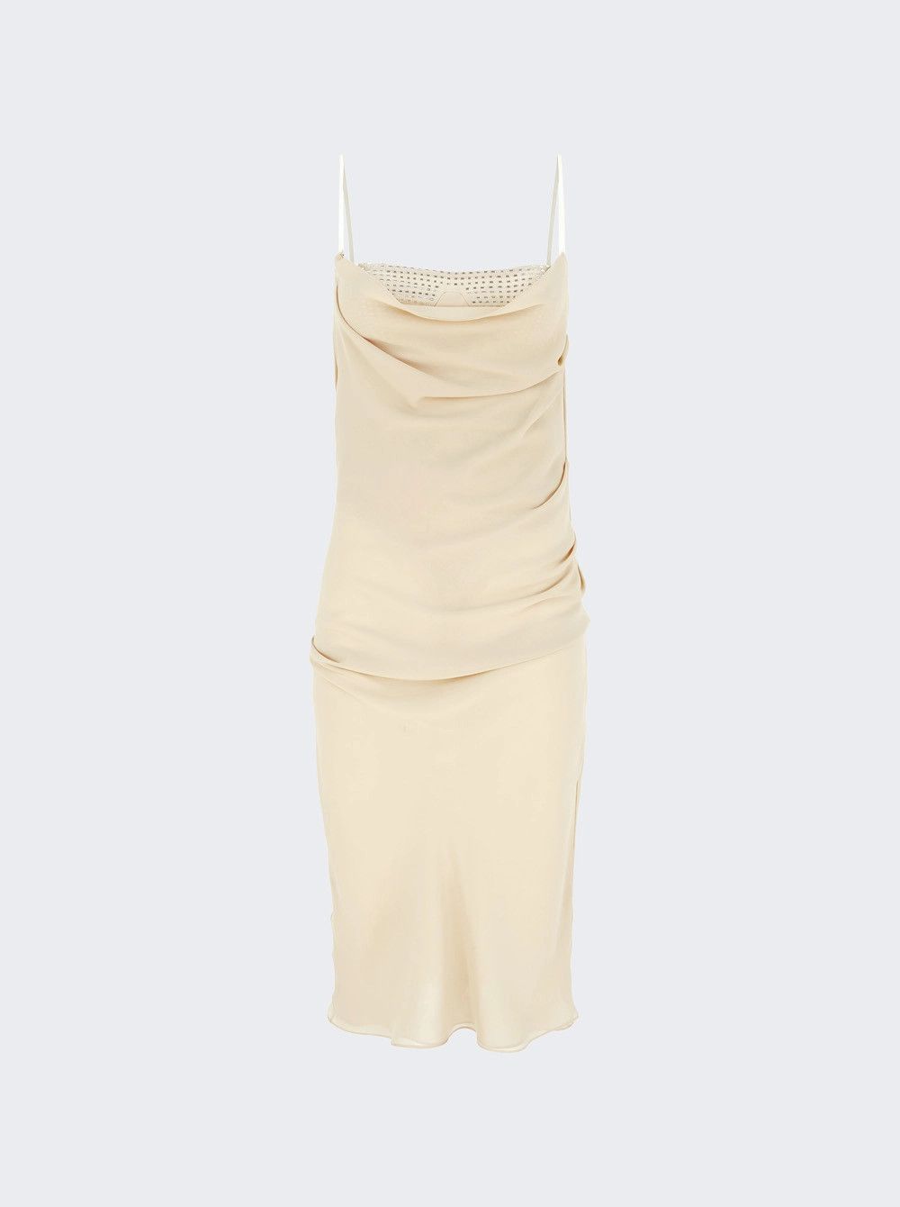 The Attico o1mle0526 Midi Dress in Neutrals Size M / US 6-8 / IT 42-44 - 1 Thumbnail