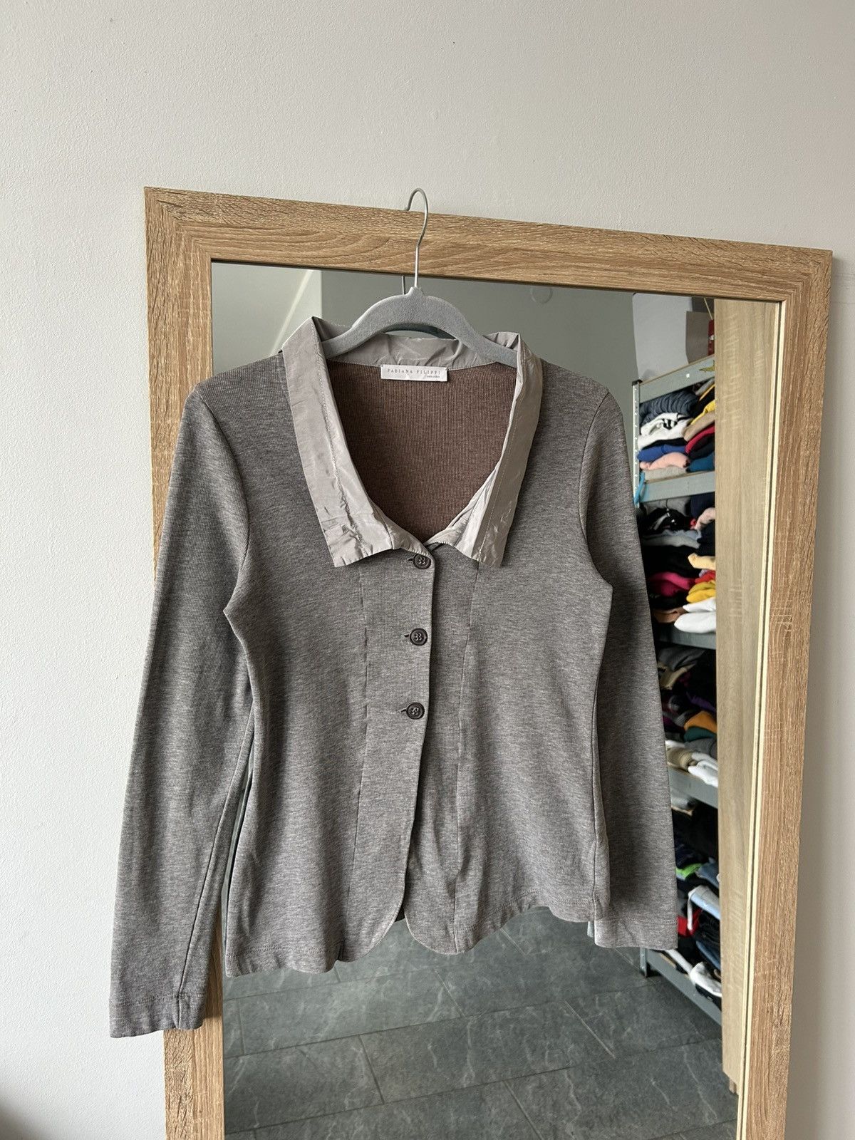 Fabiana Filippi Blouse nylon rare vintage sweatshirt Fabiana filippi Size S / US 4 / IT 40 - 1 Thumbnail