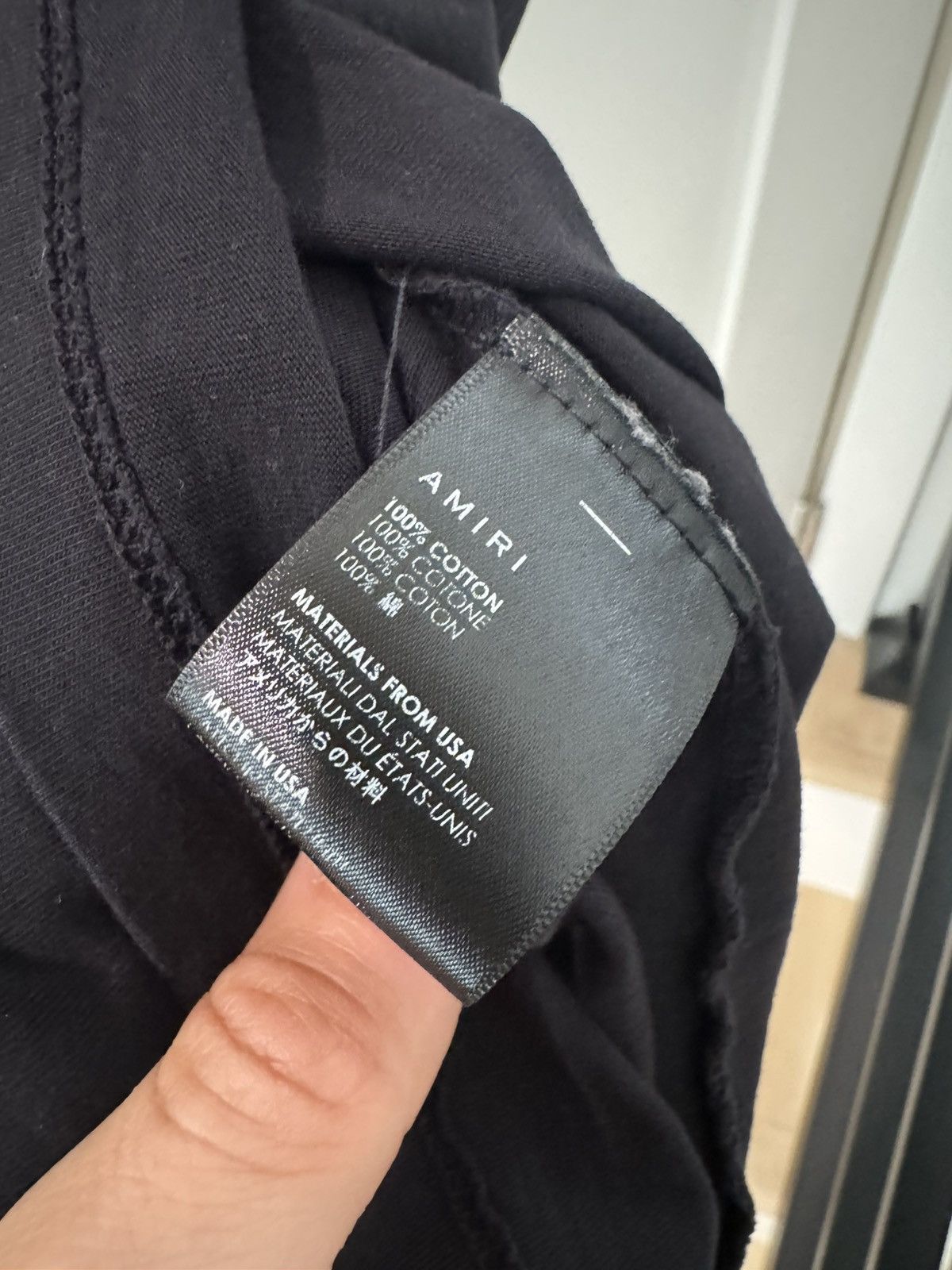 Amiri Amiri Tee Black Cracked Pink Logo Size US M / EU 48-50 / 2 - 5 Thumbnail