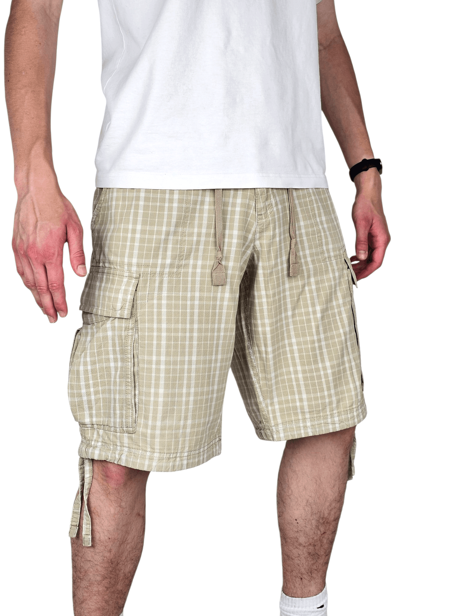 Nike ACG 💎 Vintage Nike Travis Scott Beige Cargo Relaxed Shorts Y2K Size US 34 / EU 50 - 2 Thumbnail
