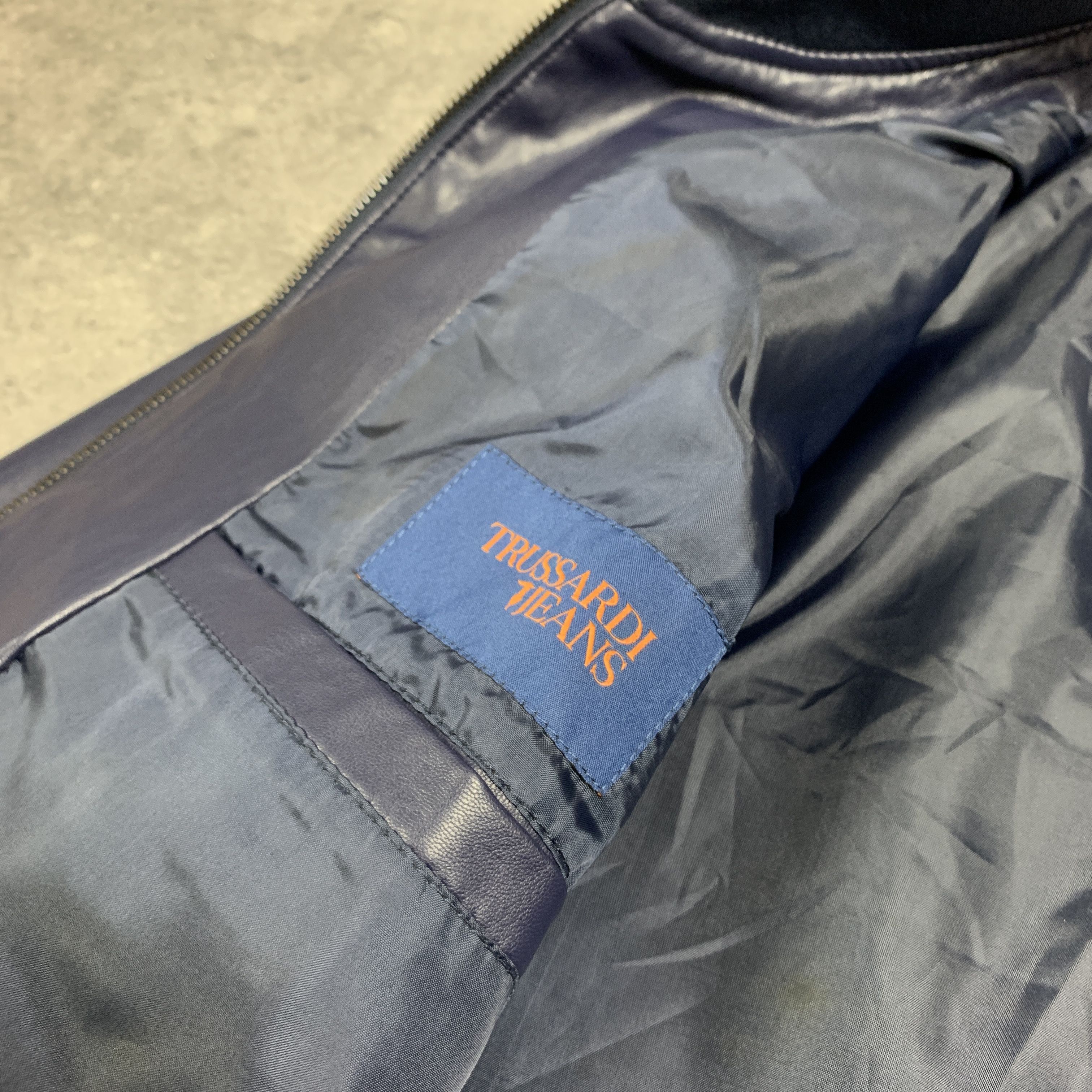 Designer × Trussardi Trussardi navy bomber - XL Size US XL / EU 56 / 4 - 3 Thumbnail