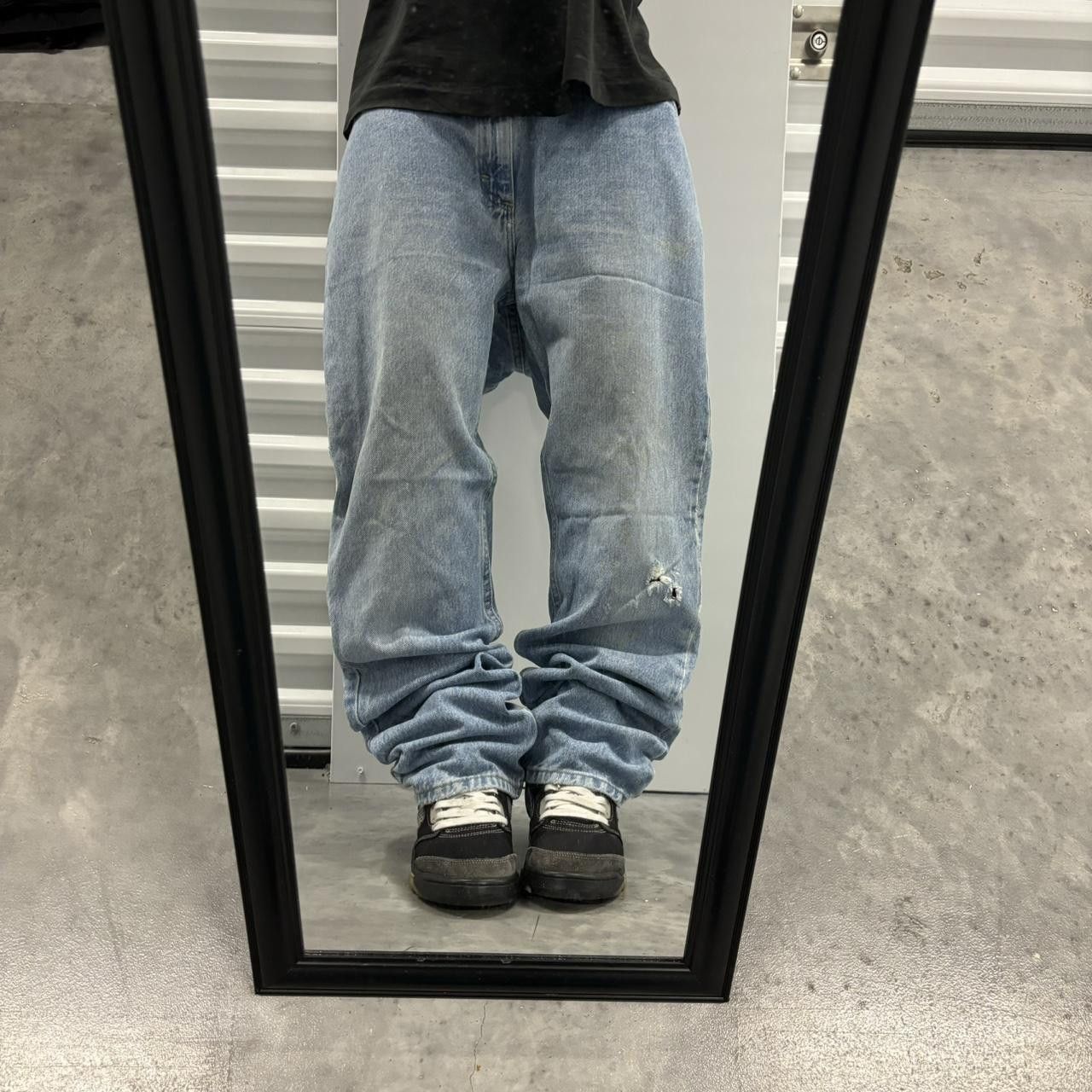 Japanese Brand × Vintage Crazy Vintage Y2K/2000s Light Wash Essential Denim Jeans! Size US 35 - 1 Thumbnail