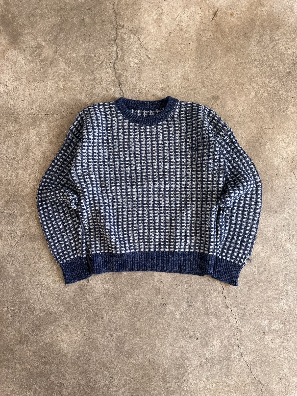 Vintage Vintage Hand-Made Crochet Sweater Size US L / EU 52-54 / 3 - 1 Thumbnail