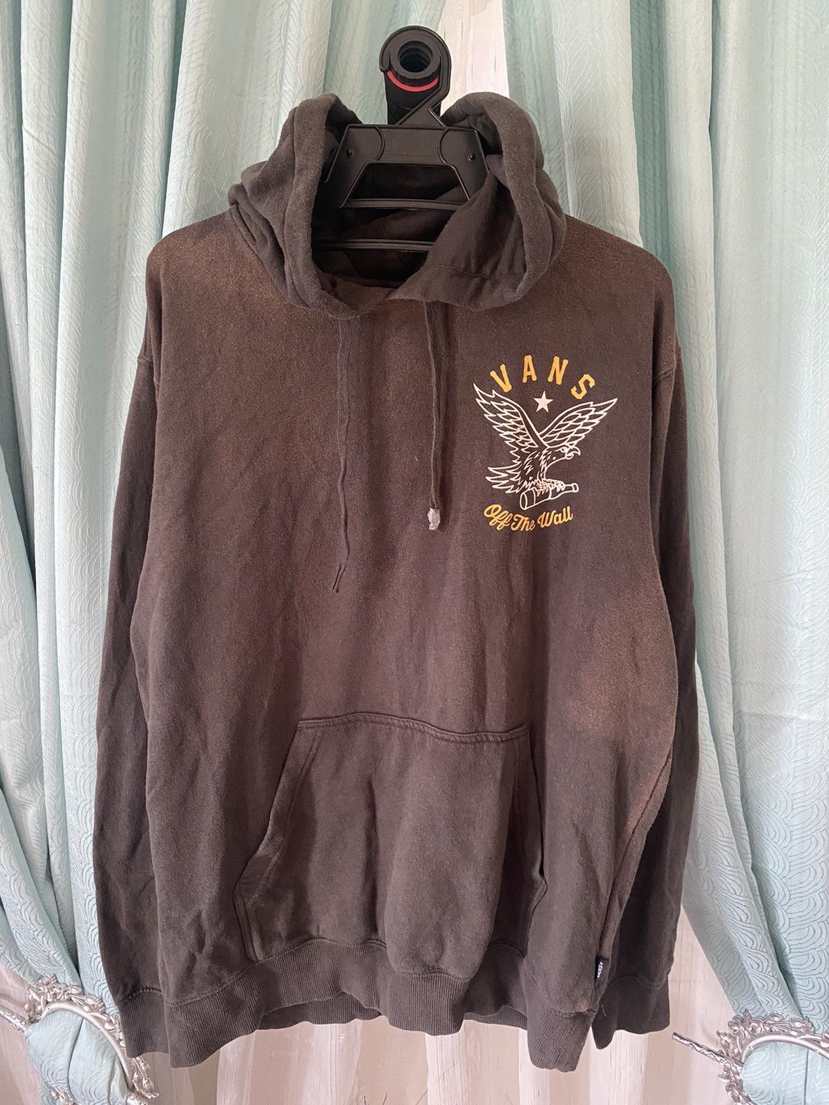 Vans × Vintage Vans "Now Or Never" Faded Dark Grey Hoodie Size US L / EU 52-54 / 3 - 1 Thumbnail