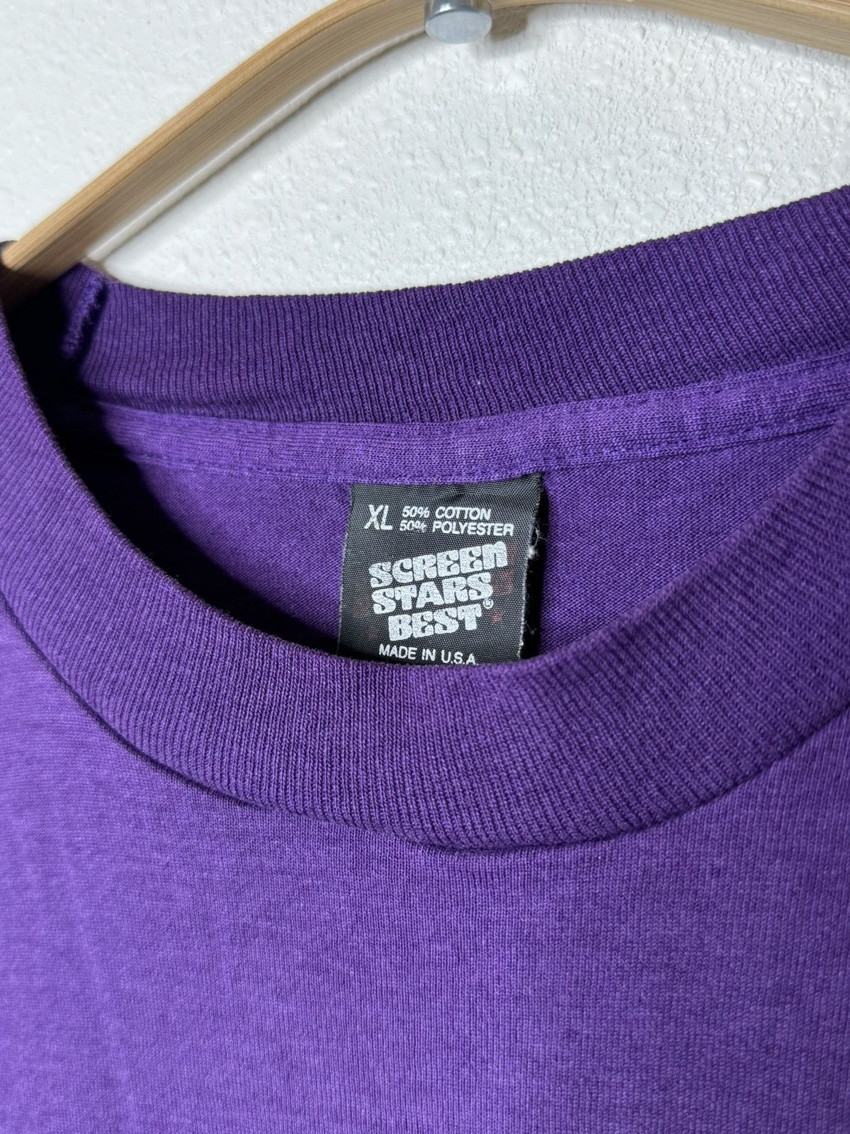 Vintage Vintage 90s Screen Stars Made in USA Helping Hand T-Shirt XL Size US XL / EU 56 / 4 - 2 Thumbnail