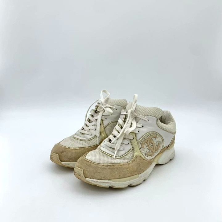 Chanel Chanel Colorblock Logo Sneakers Size US 5 / IT 35 - 1 Thumbnail