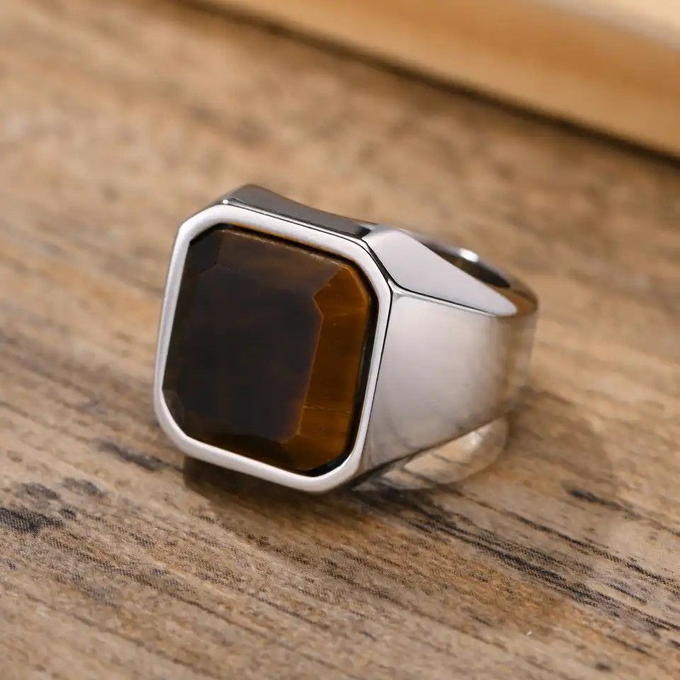 Other Natural Stone Signet Ring Size ONE SIZE - 1 Thumbnail