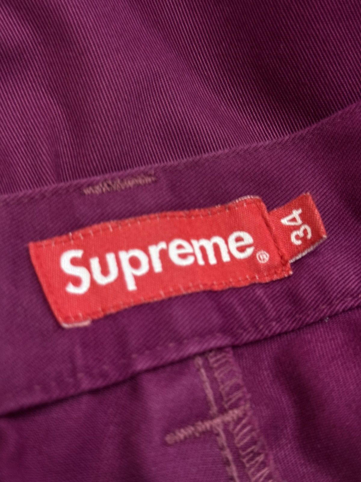 Supreme Supreme Studded Work Pant Burgundy Sz. 34 FW20 Size US 34 / EU 50 - 6 Thumbnail