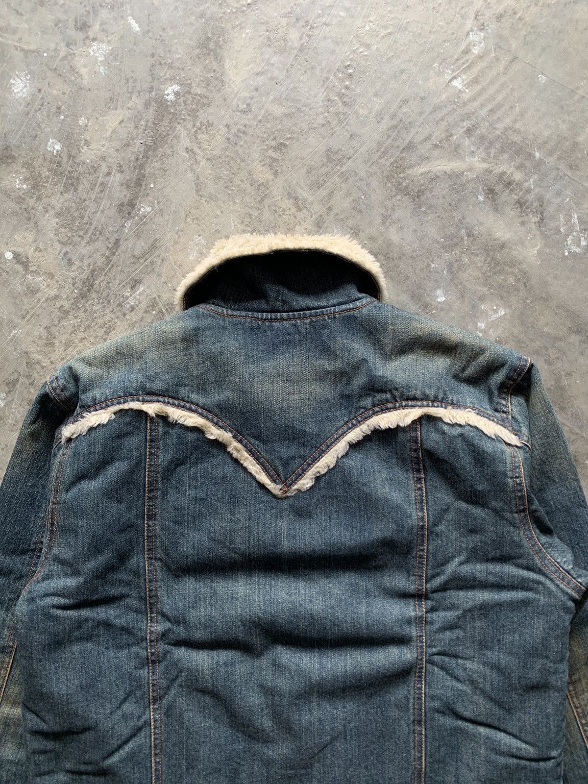 Levi's × Vintage Levi’s Denim Sherpa Lined Trucker Jacket Size US L / EU 52-54 / 3 - 5 Thumbnail
