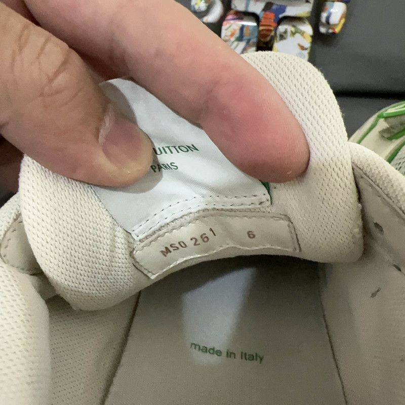 Louis Vuitton Louis Vuitton Vintage Green and White Trainers -2508 Size US 7 / EU 40 - 4 Thumbnail