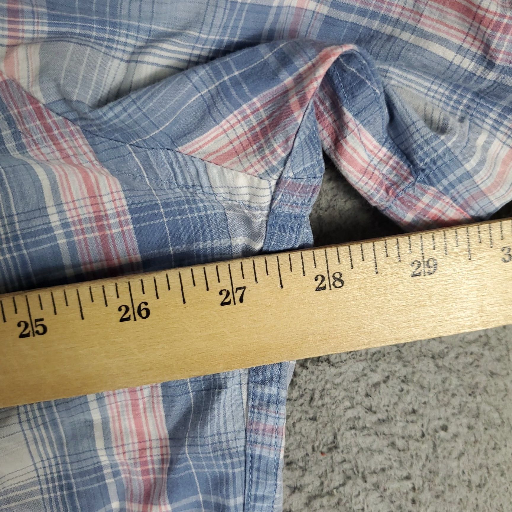 Peter Millar Peter Millar Shirt Mens 2XL Blue Plaid Casual Button Up Short Sleeve Shirt Mens Casual Button-Up 2XL Blue Plaid Peter Millar Size US XXL / EU 58 / 5 - 5 Thumbnail