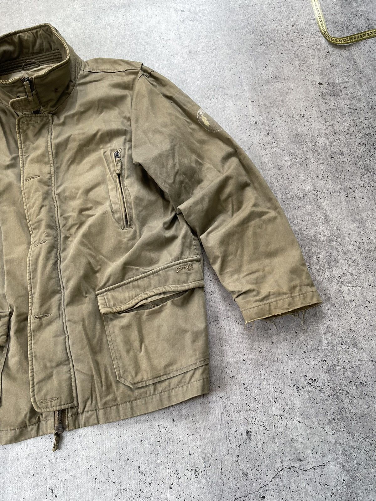 Other Vintage Schoot NYC Military USA Multi Pocket Jacket Size US XL / EU 56 / 4 - 3 Thumbnail