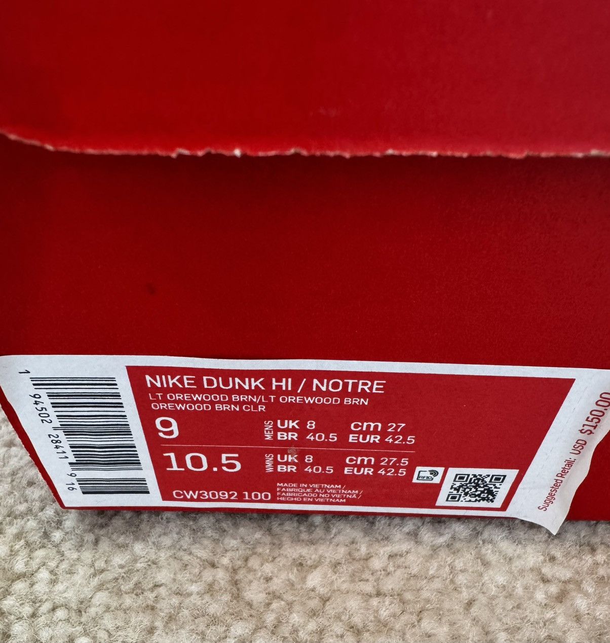 Nike × Notre Nike Dunk x Notre Chicago Size US 9 / EU 42 - 5 Thumbnail