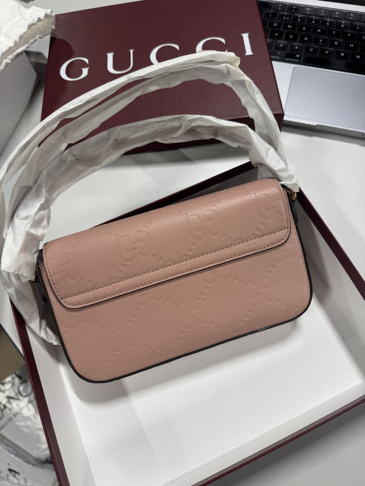 Gucci Gucci GG Monogram Shoulder Bag NEW 1600$ Size ONE SIZE - 2 Thumbnail