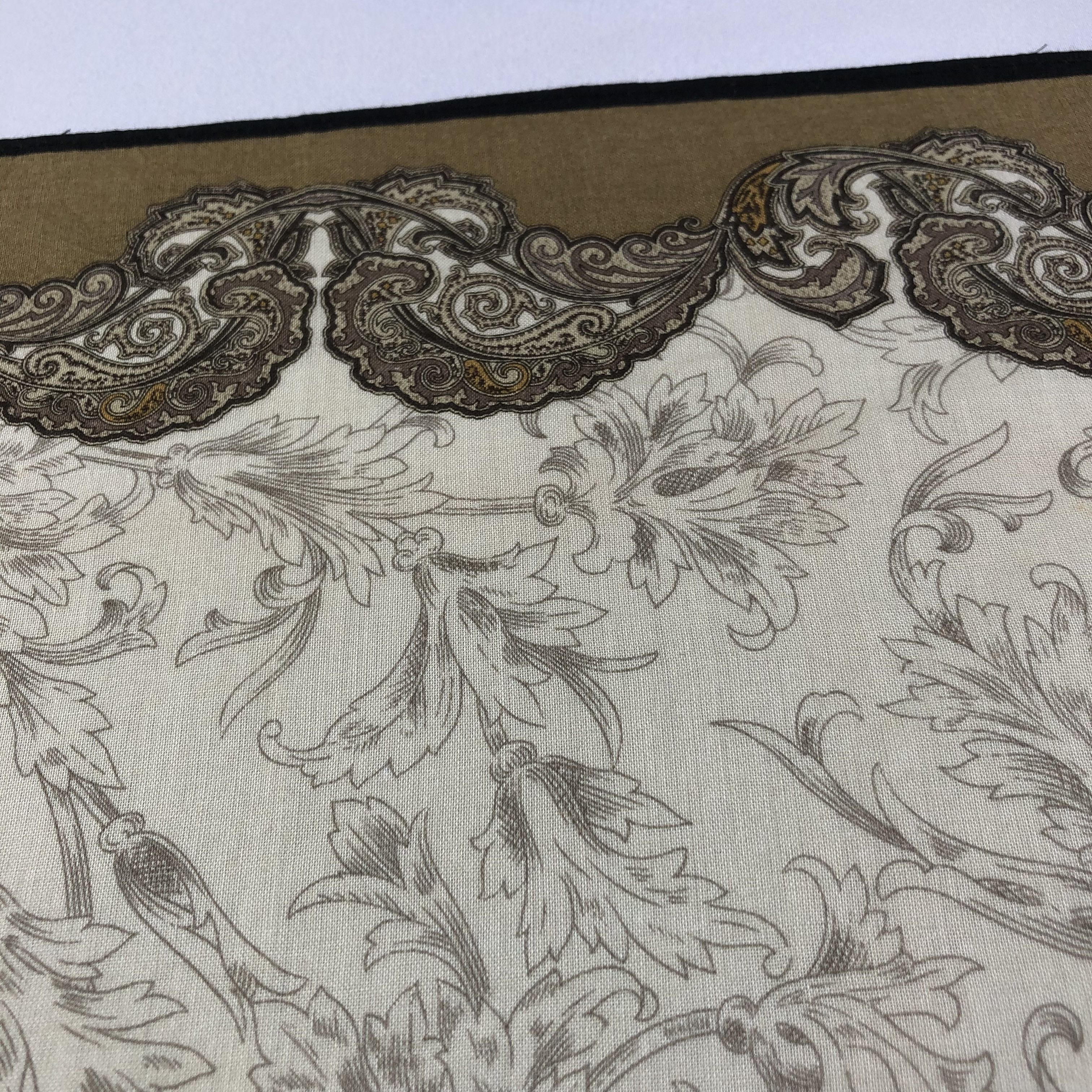 Lancel Lancel Paisley Handkerchief Neckerchief Bandana H1544 Size ONE SIZE - 6 Thumbnail