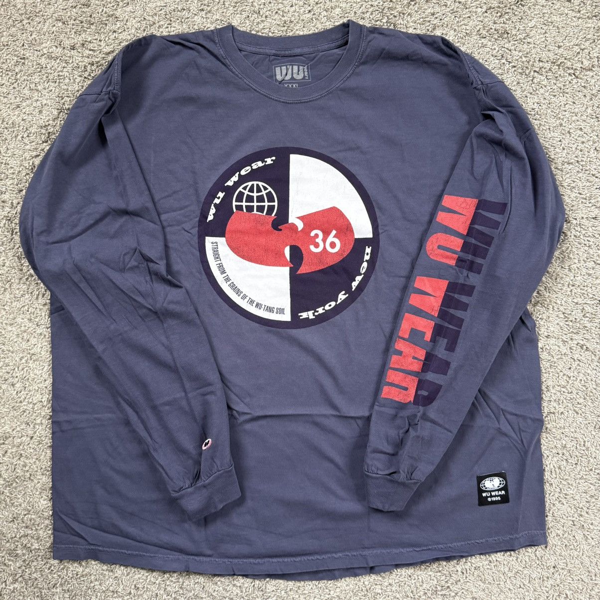 Wu-Tang Clan 🔴Wu-Wear Shirt Size 3XL WuTang Longsleeves Split Quadrant Size US XXL / EU 58 / 5 - 1 Thumbnail