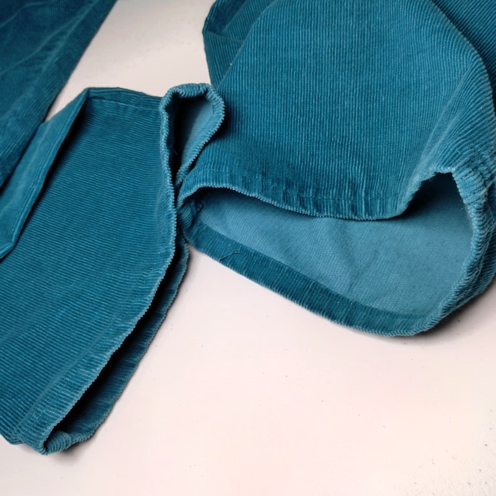 Vintage VINTAGE CHIC by HIS Corduroy Pants Women 40x31 Teal Blue Corduroys Pants Retro Vintage Straight Women 40 31 Size 27" / US 4 / IT 40 - 7 Thumbnail