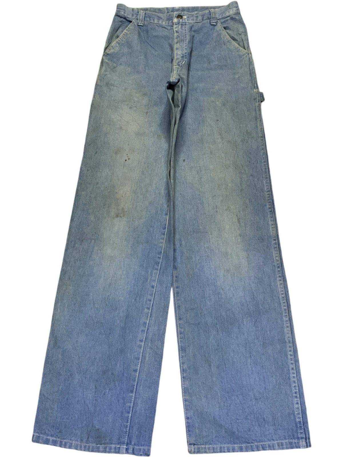 Vintage Japanese Brand Mud Wash Carpenter Baggy Jeans