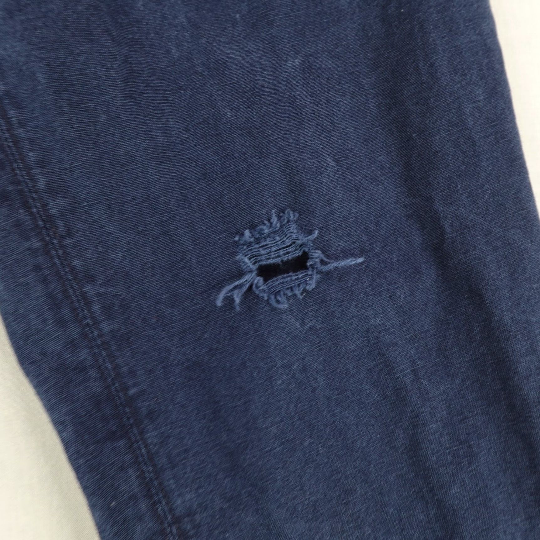 Polo Ralph Lauren VINTAGE Polo Ralph Lauren Pants Mens 34x32 Navy Blue Canvas Chino Button Fly Size US S / EU 44-46 / 1 - 5 Thumbnail