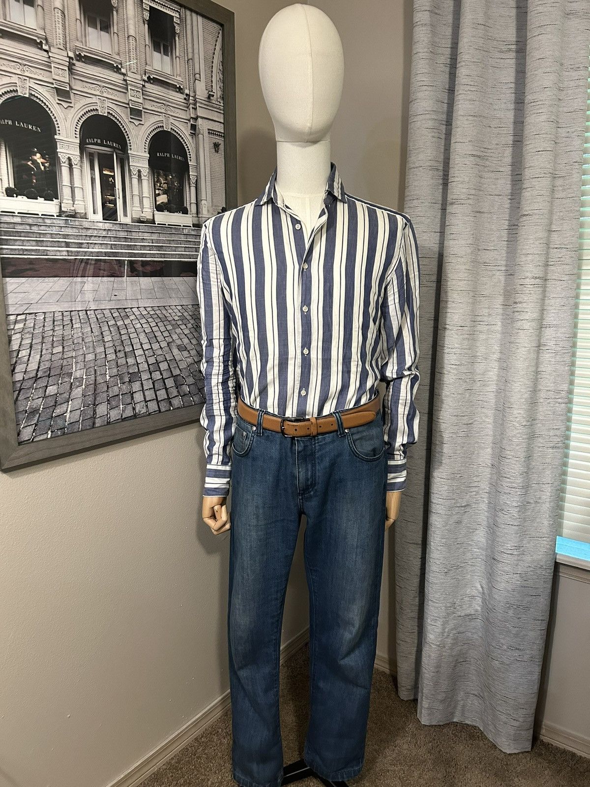 Suitsupply Suitsupply Striped Shirt Size US M / EU 48-50 / 2 - 1 Thumbnail