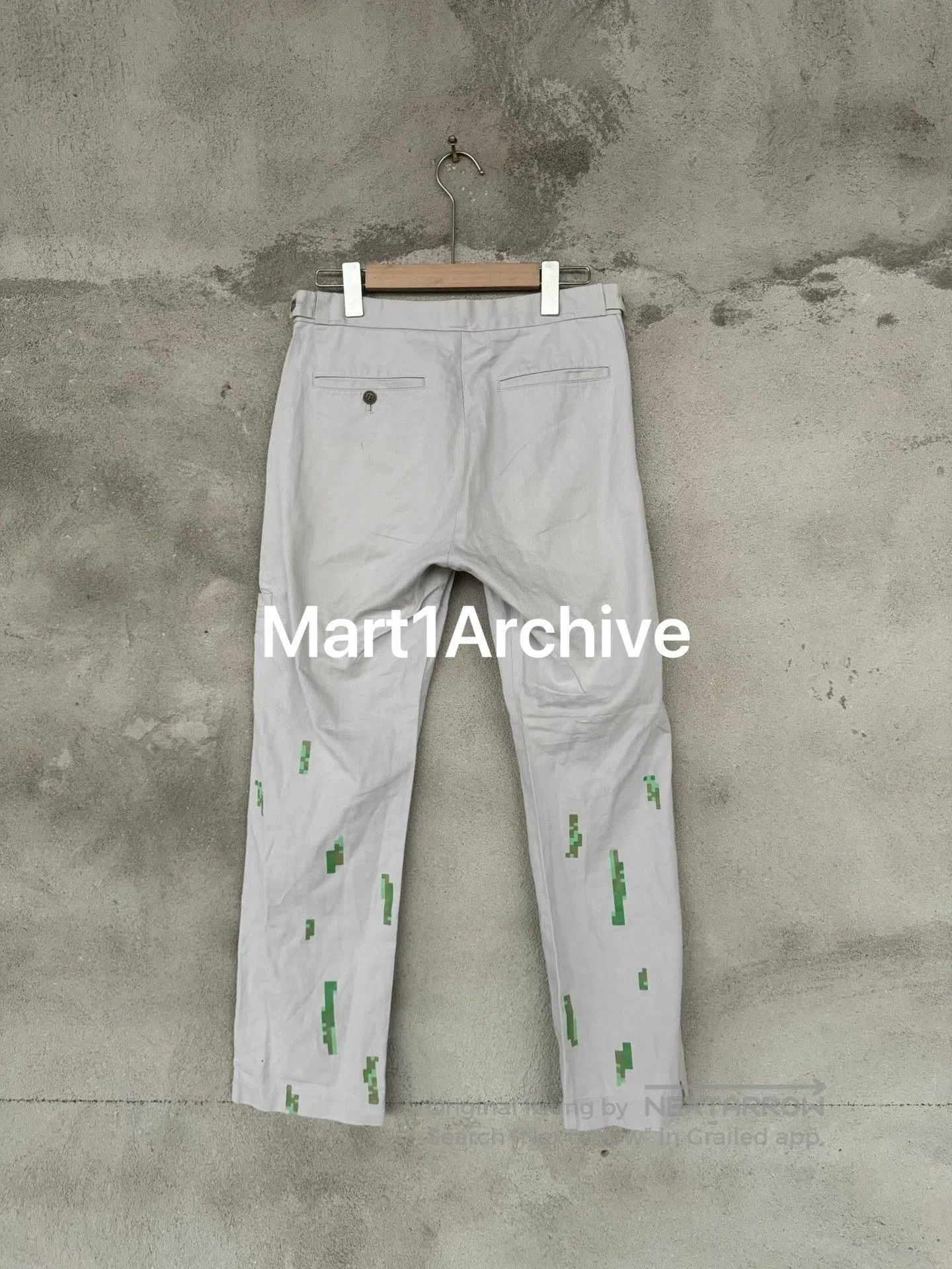 Comme des Garcons Comme Des Garçons Homme Plus 00AD Pixel Print Straight Pant Size US 30 / EU 46 - 2 Thumbnail