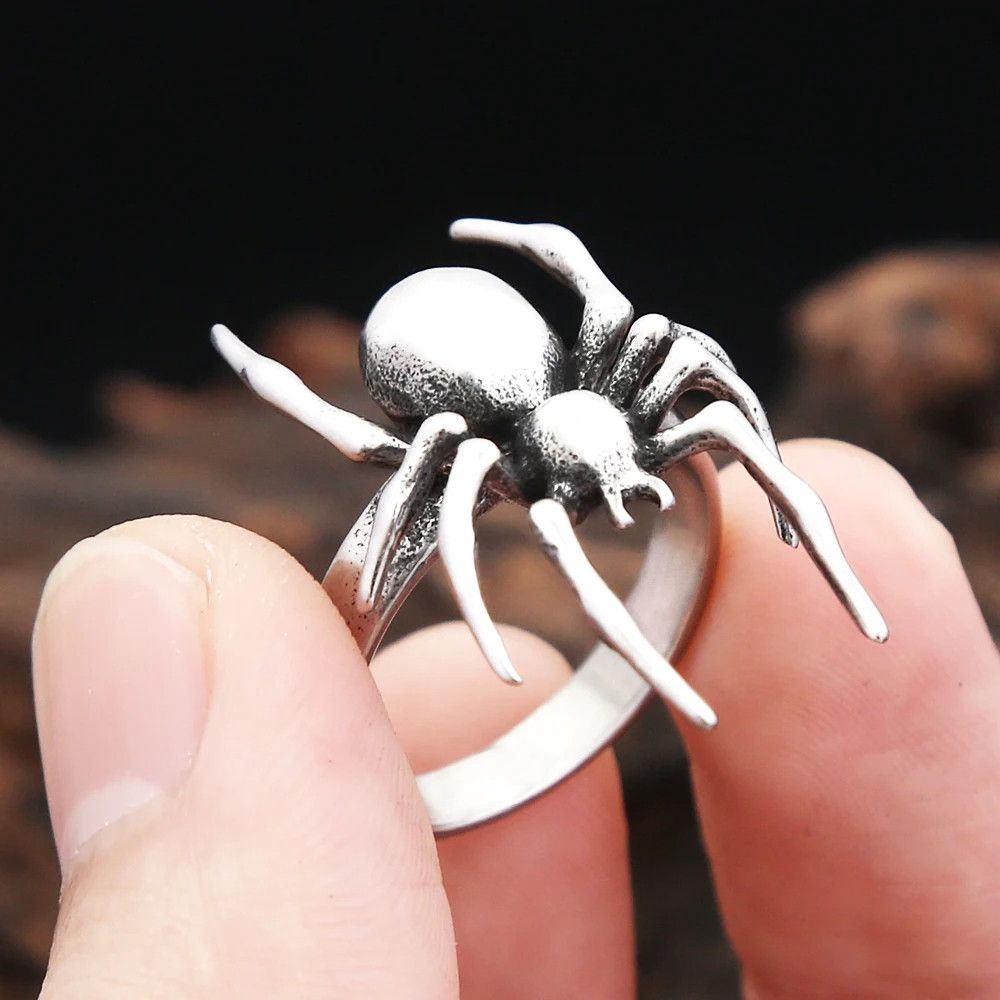Jewelry Gothic Punk Spider Ring Jewelry Streetwear Fashion Gift Size ONE SIZE - 1 Thumbnail