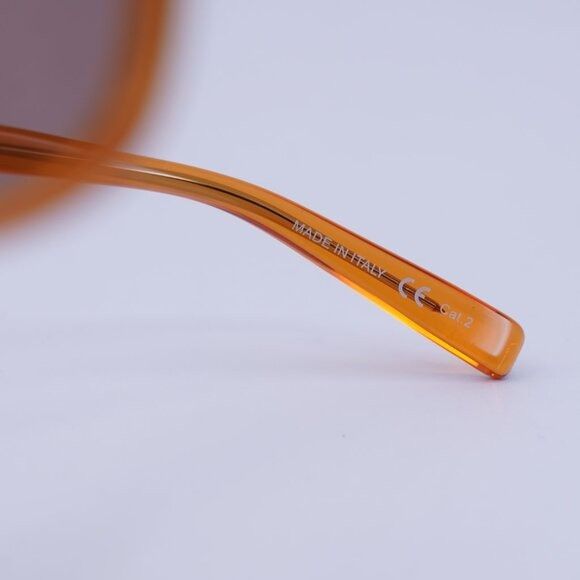 Saint Laurent Paris Saint Laurent SL501 005 Sunglasses Transparent Orange Square Size ONE SIZE - 8 Thumbnail