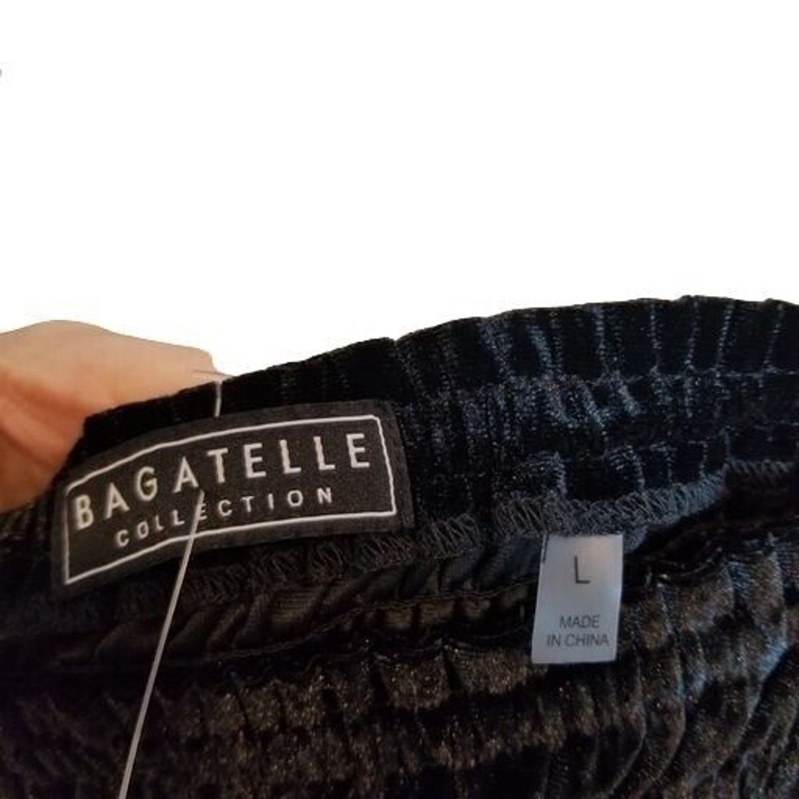 Babylon Bagatelle Womens Velvet Smocked Top Whimsygoth Fairy Grunge Size L / US 10 / IT 46 - 7 Thumbnail