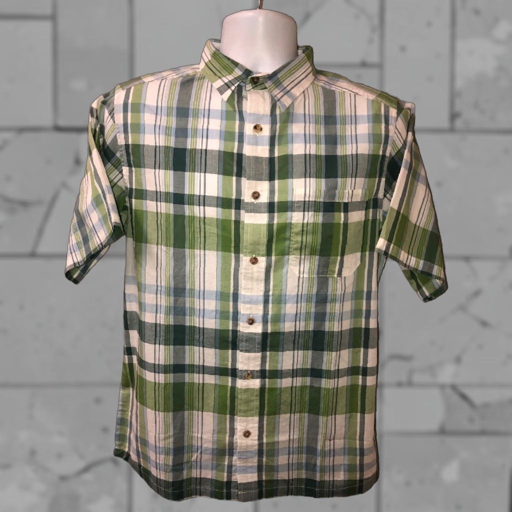 Mountain Khakis Mountain Khakis Mens Multi Color Plaid Button Front Short Sleeve Shirt Size S Size US S / EU 44-46 / 1 - 1 Thumbnail