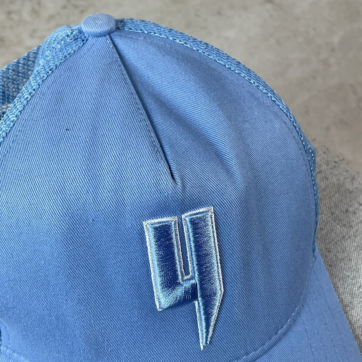 Other Yelir World Y Logo Baby Blue Distressed Trucker Cap Size ONE SIZE - 6 Thumbnail