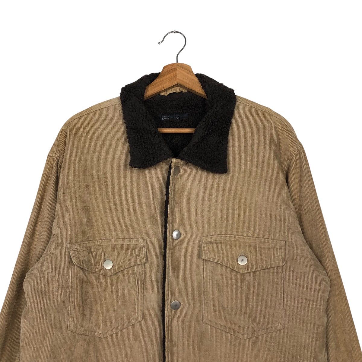 Japanese Brand 📌Vintage Biker Jacket Flat Linner Sherpa Blanket Size US L / EU 52-54 / 3 - 4 Thumbnail