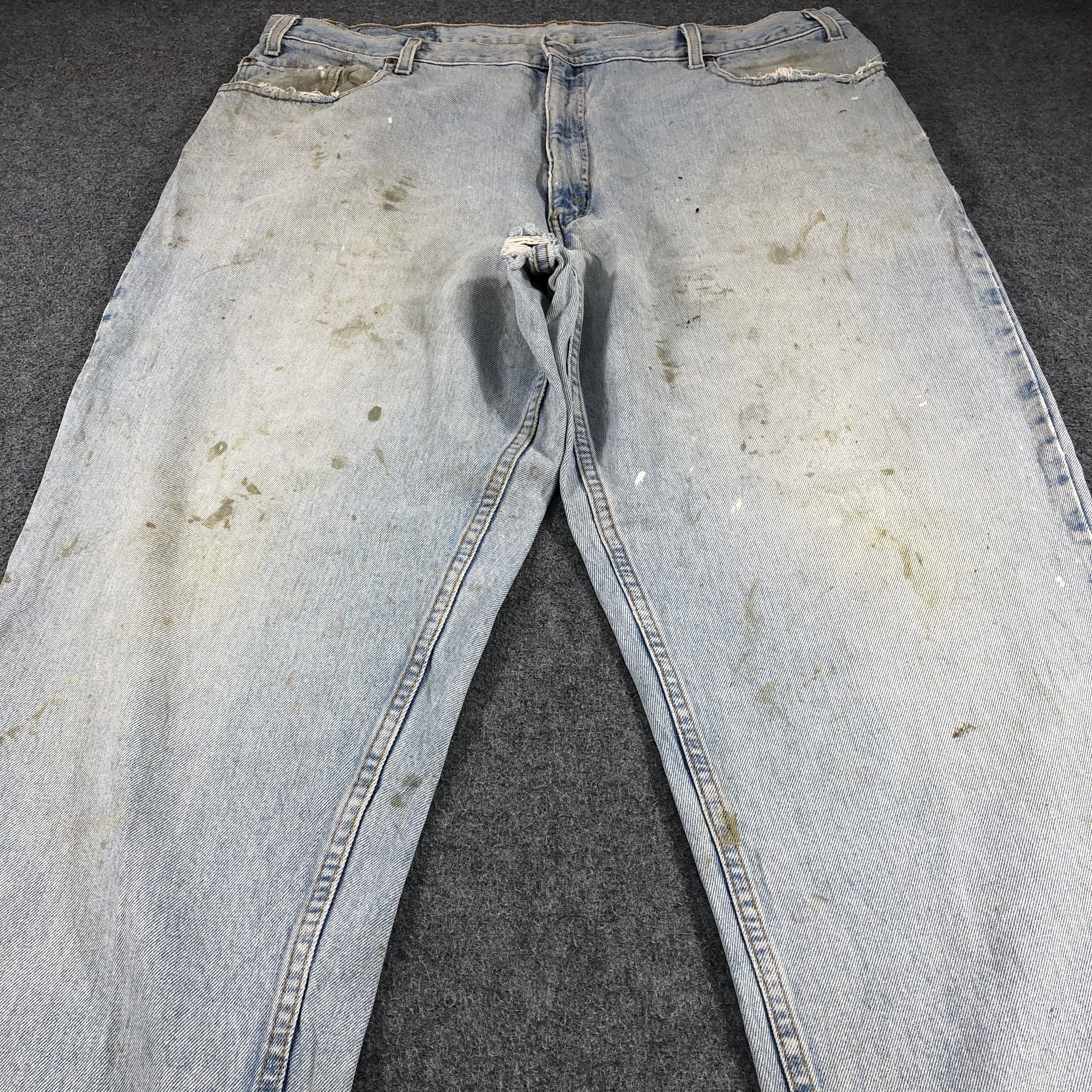 Levi's × Vintage Vintage Distress Levis Baggy Jeans Lot 560-JM816 Size US 43 - 3 Thumbnail