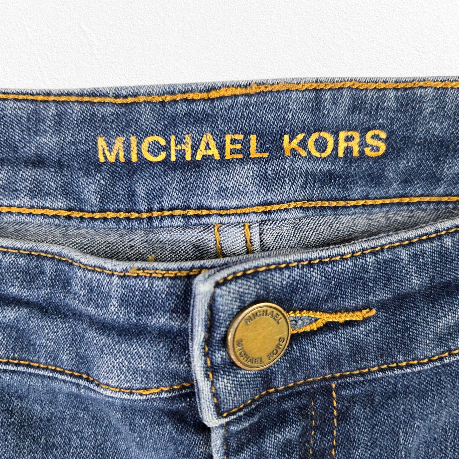 Michael Kors Michael Kors Mid Rise Ankle Designer Skinny Jeans Size 8 Size 30" / US 8 / IT 44 - 4 Thumbnail