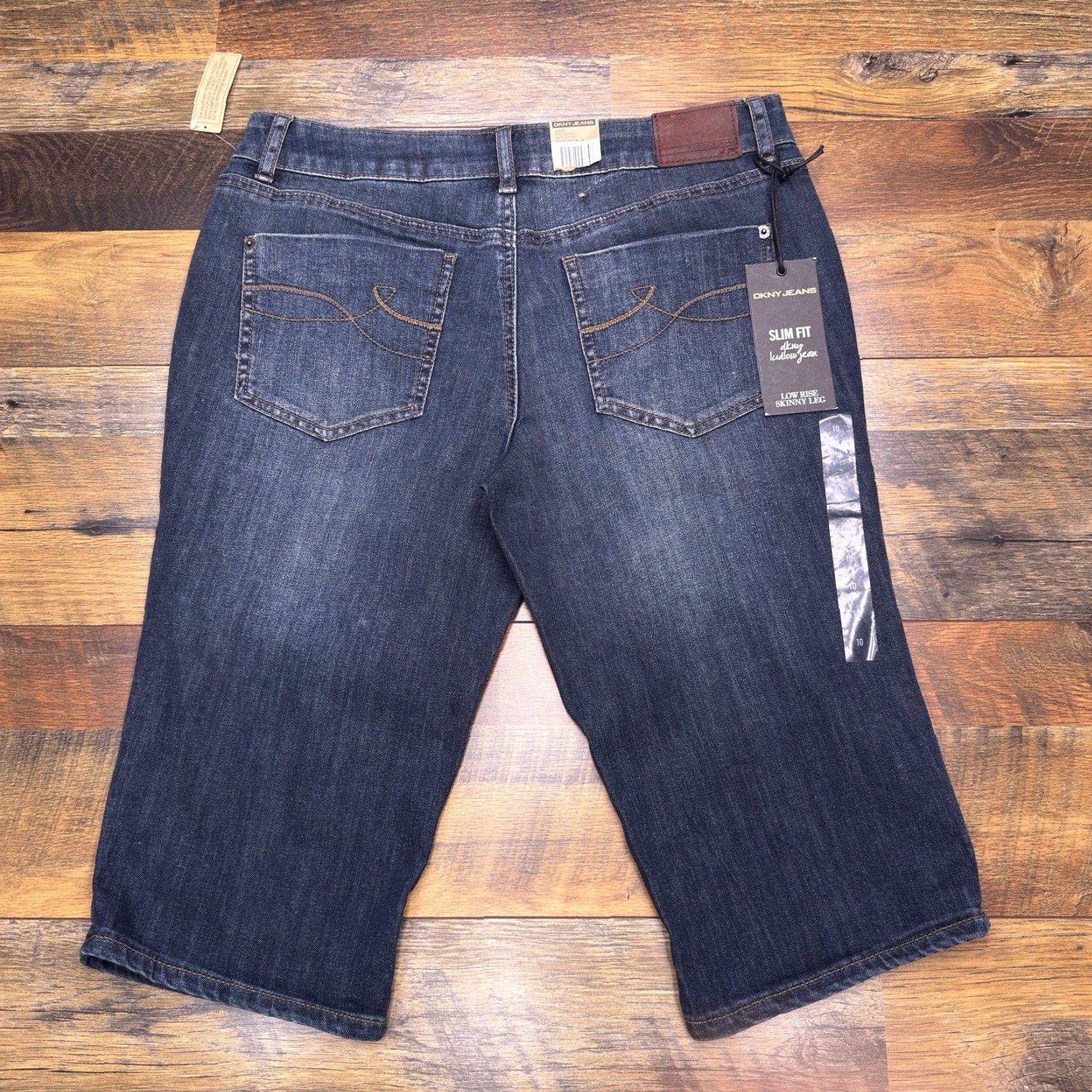 DKNY DKNY Ludlow Jeans Womens 10 Slim Skinny Low Rise 5-Pocket Denim Blue City Medium Wash Size 32" / US 10 / IT 46 - 2 Thumbnail