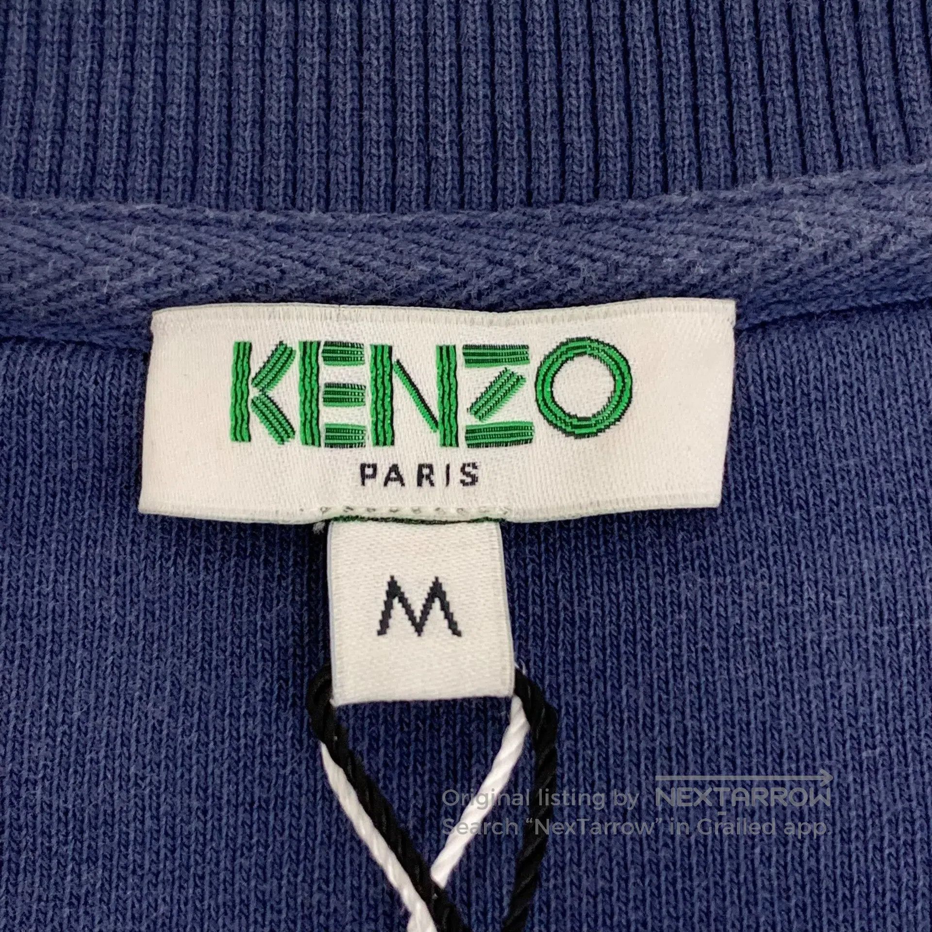 Kenzo Kenzo Blue Tiger Head Logo Letter Embroidered Cotton Crew Size US M / EU 48-50 / 2 - 5 Thumbnail