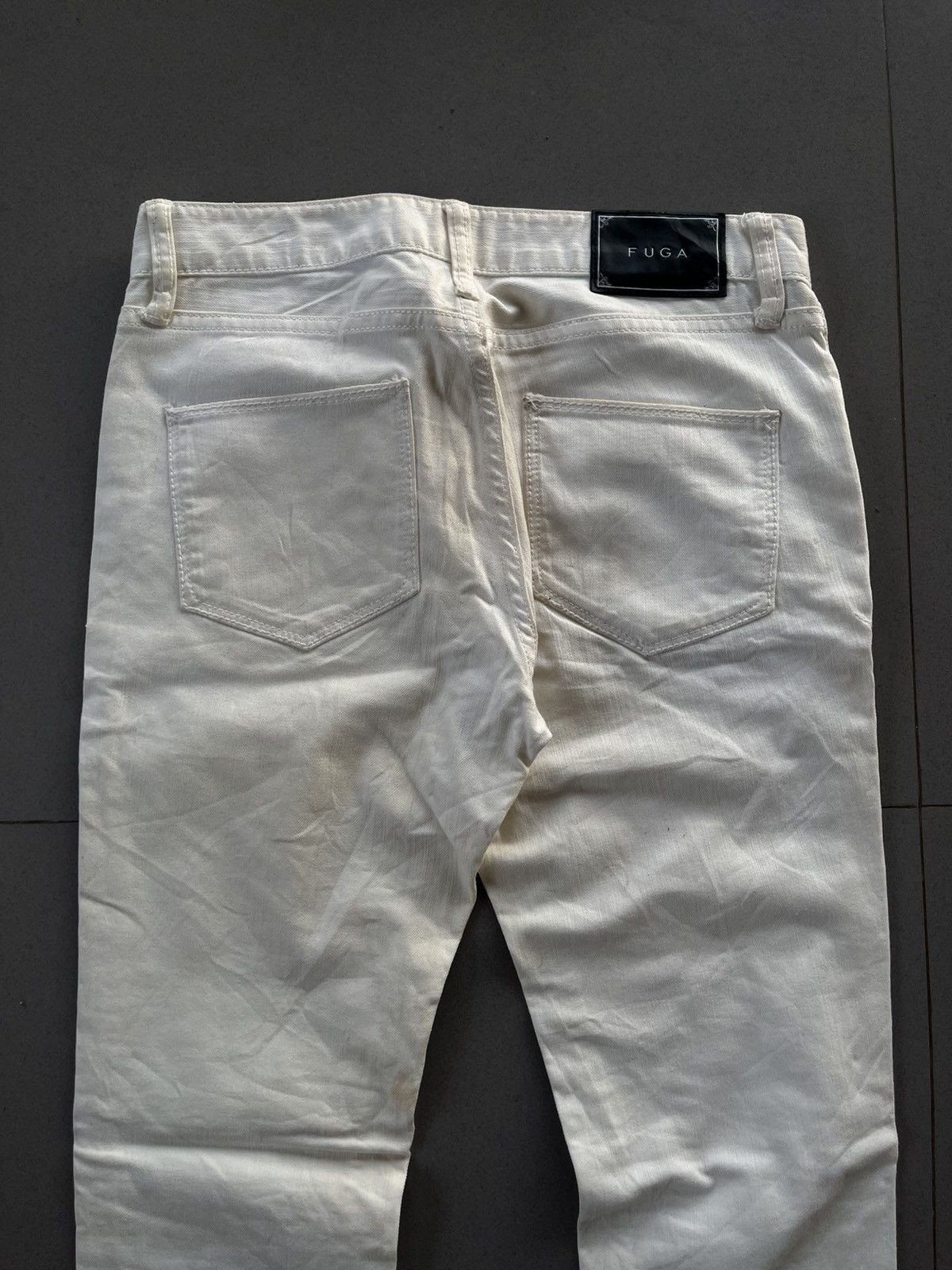 14th Addiction JAPANESE FUGA 2000s VINTAGE DENIM WHITE PANTS JEANS VKEI Size US 29 - 4 Thumbnail