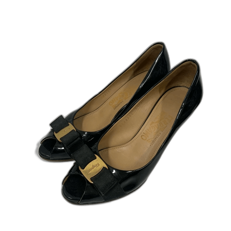 Ferragamo Peep Toe Heels Size 37.5