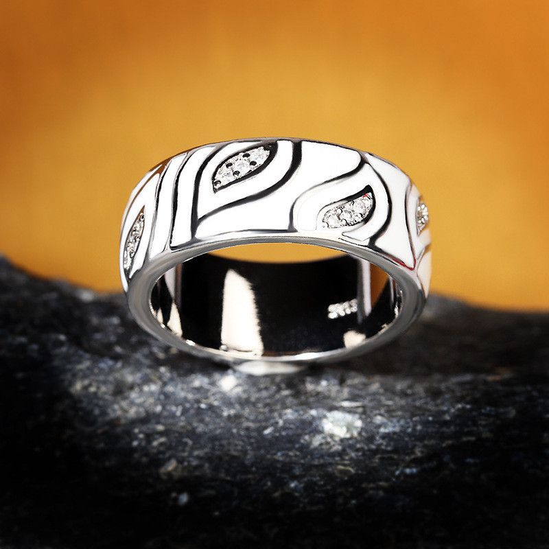 Jewelry White Leaves Sparkling CZ Jewelry Ring Size ONE SIZE - 4 Thumbnail