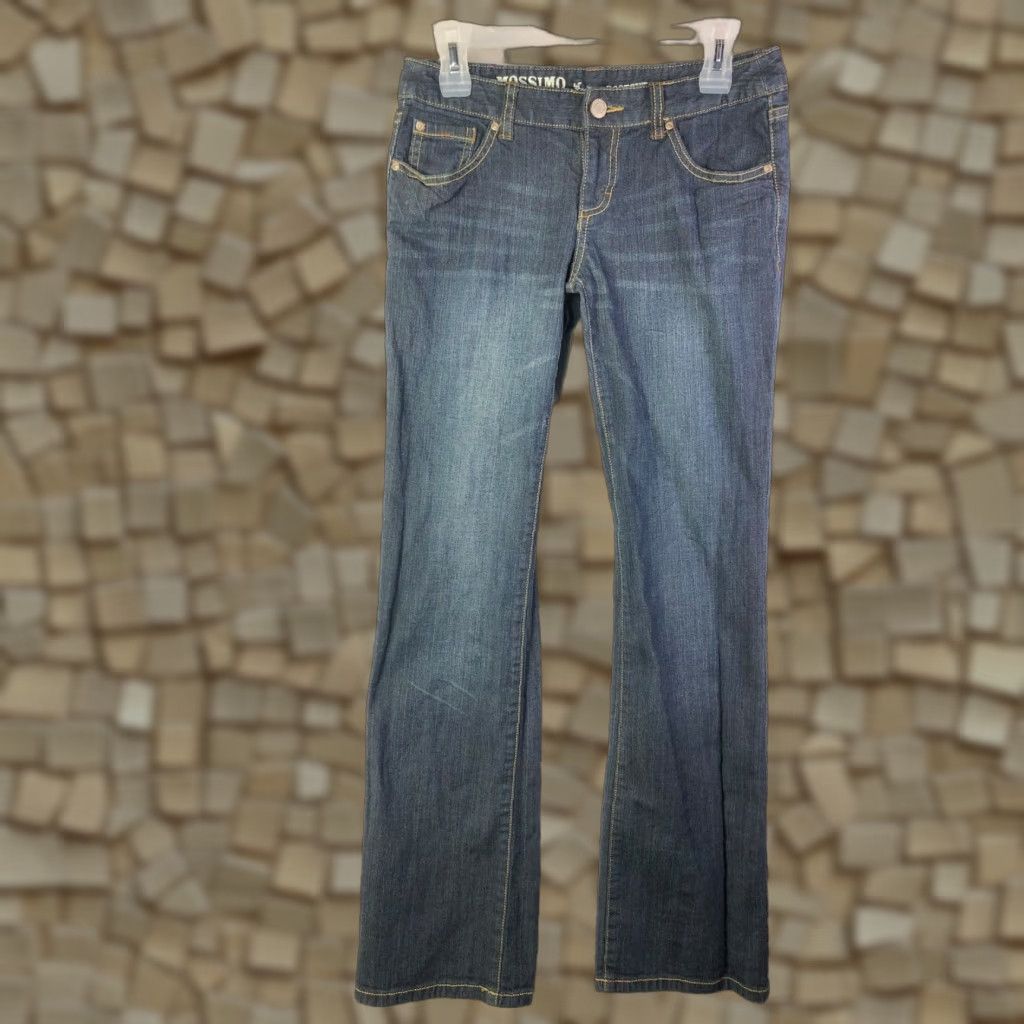 Mossimo Mossimo Womens Jeans Size 7 Dark Wash Mid Rise Bootcut Blue Denim Size 28" / US 6 / IT 42 - 1 Thumbnail